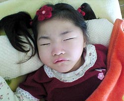 寝てます＾＾；