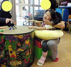 太鼓たたいたよ