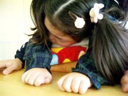 寝ながら・・・