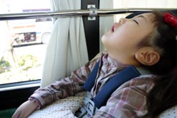 バスの中・・・