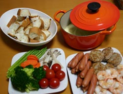 チーズフォンデュ