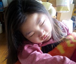 寝てるし＾＾；